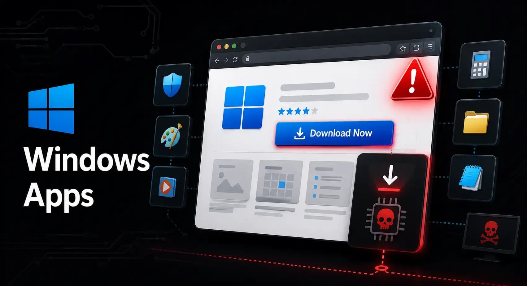 Large-Scale Campaign Impersonates 70 Windows Apps With Fake Malware Download Sites
