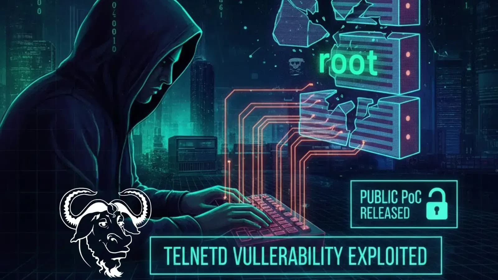 telnetd Vulnerability Actively Exploited Following Public Proof-of-Concept Release