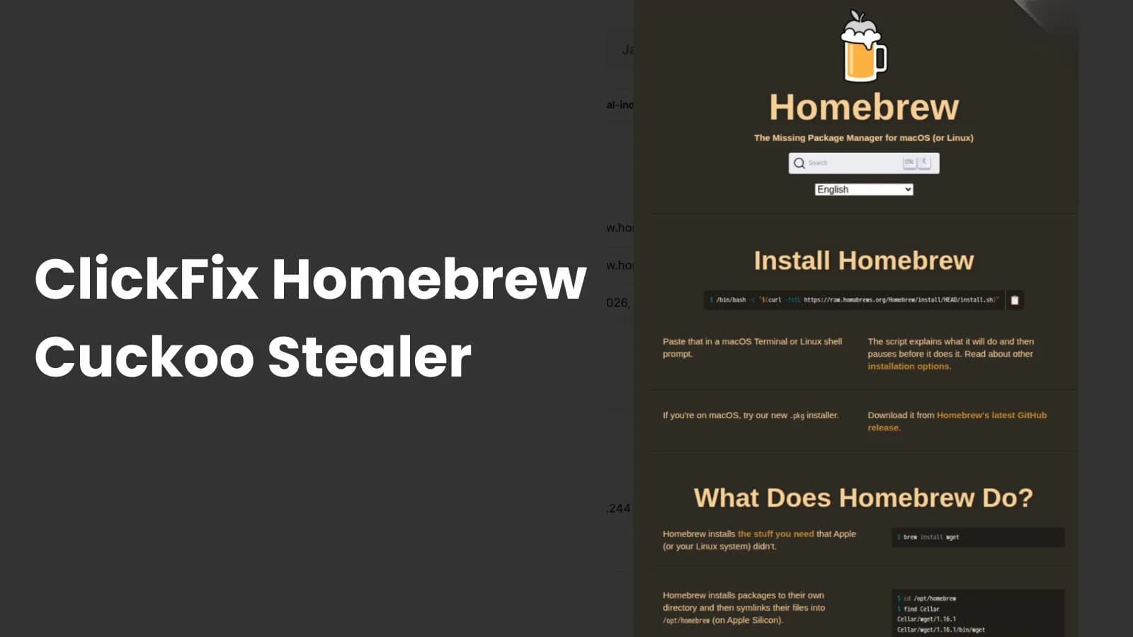 ClickFix Campaign Uses Homebrew Installer To Spread Cuckoo Stealer On macOS