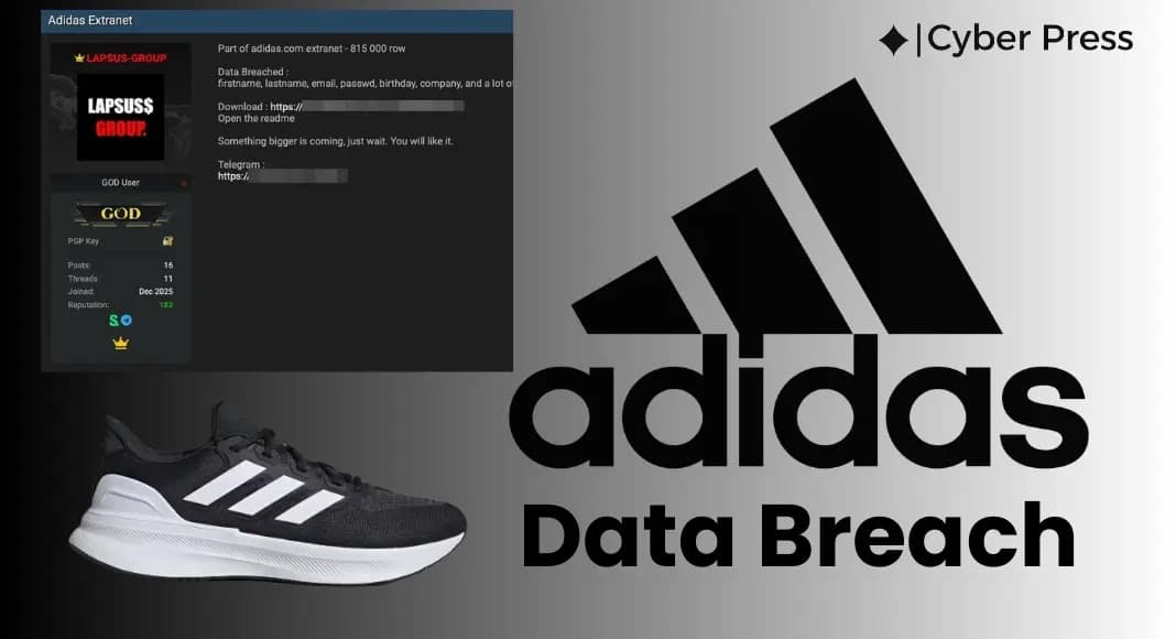 Adidas Data Breach: 815,000 Supposedly Stolen Records