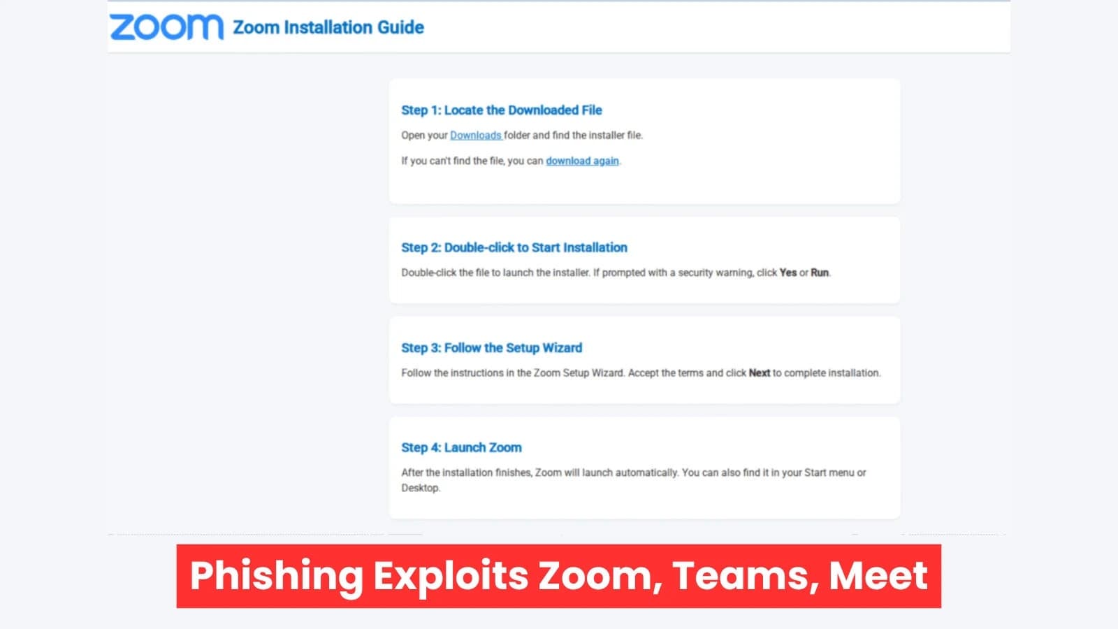 Phishing Attacks Leverage Zoom, Teams, Google Meet Invites